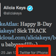 Image for article titled BlackBerry Spokesperson Alicia Keys Tweets From Her iPhone